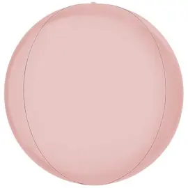 Globe Folieballong Satin Pastell Rosa