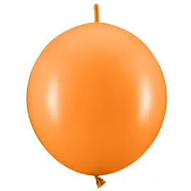 Länkande Ballonger Mandarin Orange Pastell 20-pack