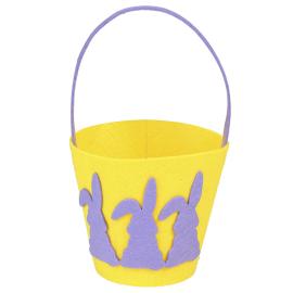 P&aring;skhink Kaniner Gul/Lila 23 cm