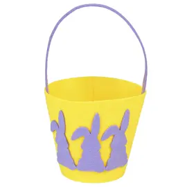 P&aring;skhink Kaniner Gul/Lila 23 cm