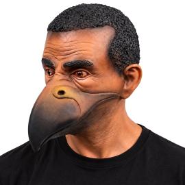 Latexmask med F&aring;geln&auml;bb