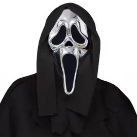 Ghostface Mask Metallic Silver