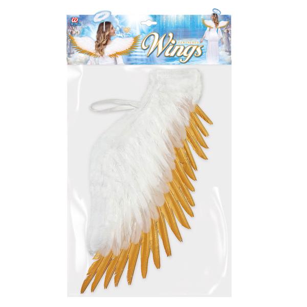 Fjädervingar Guld och Vit