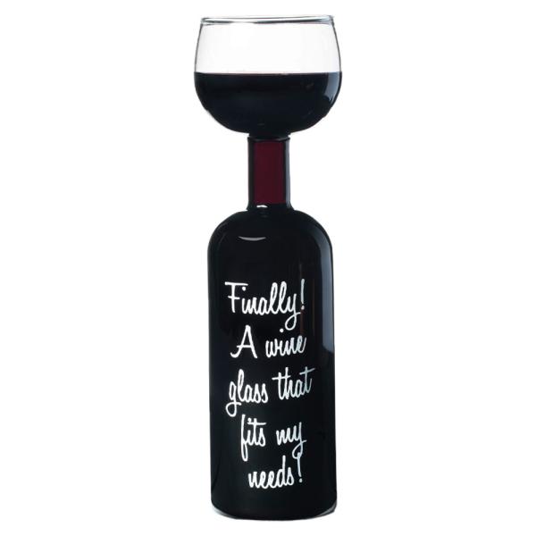 Vinflaska med Glas