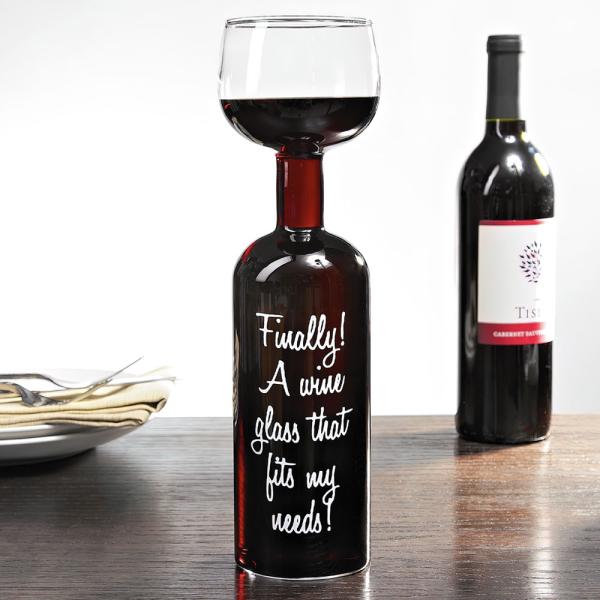 Vinflaska med Glas