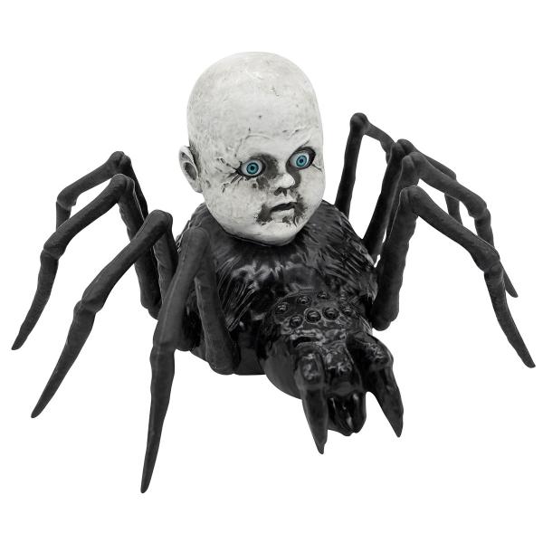 Krypande Spindel med Dockhuvud Animerad Prop