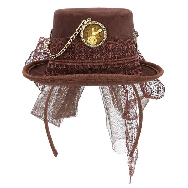 Diadem med Minihatt Steamlady Deluxe