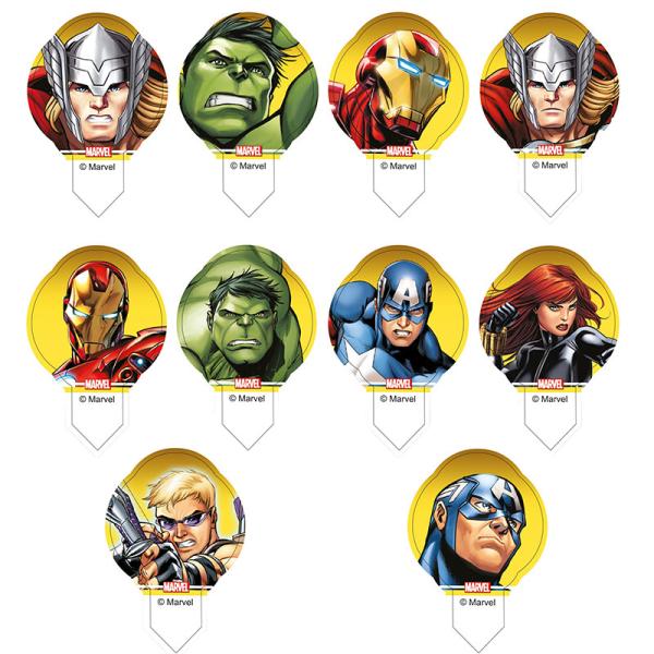Avengers Tårt- och Muffinsdekorationer Ätbara