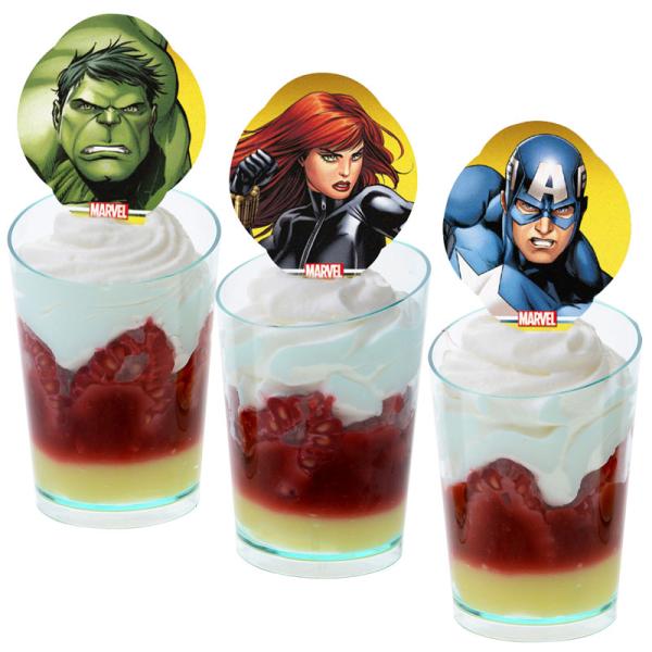 Avengers Tårt- och Muffinsdekorationer Ätbara