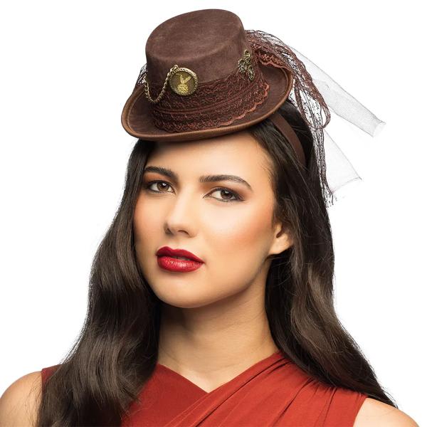 Diadem med Minihatt Steamlady Deluxe