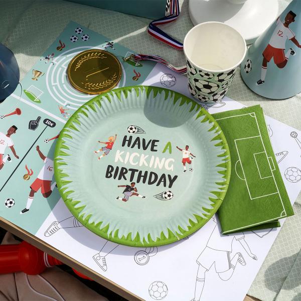 Papperstallrikar Fotbollskalas 8-pack