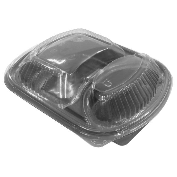 Engångslåda med Lock & 2 Fack 50-pack