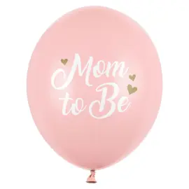 Latexballonger Mom to Be Rosa 50-pack