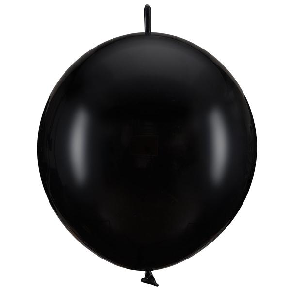 Länkande Ballonger Svart Pastell 20-pack