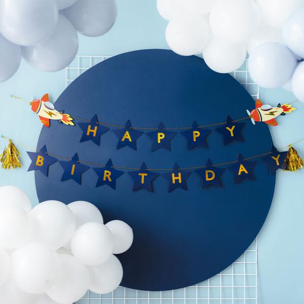 Happy Birthday Girlang Flygplan