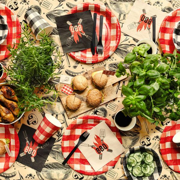 Svarta Plastbestick Återanvändbara 12-pack