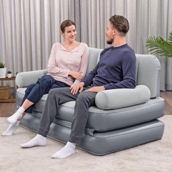 Uppblåsbar Soffa 3-In-1 Inbyggd Luftpump Multi-Max
