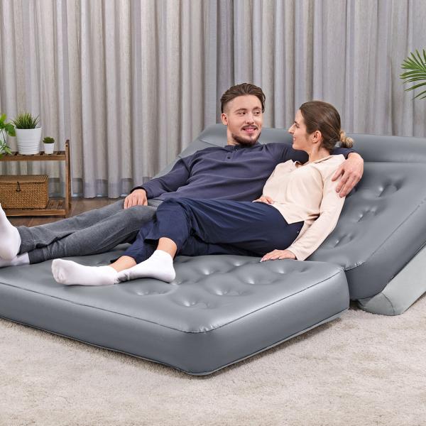 Uppblåsbar Soffa 3-In-1 Inbyggd Luftpump Multi-Max