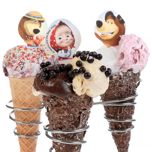 Masha och Björnen Muffinsdekorationer Ätbara