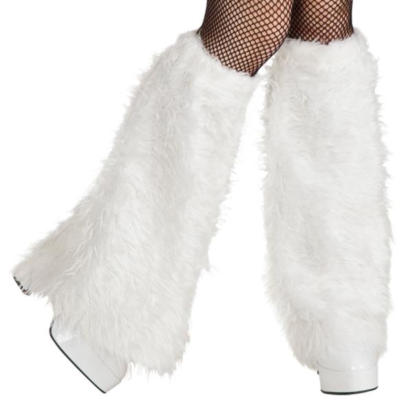 Fluffiga Benvärmare Vita
