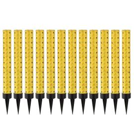 Skimrande Isfacklor Guld 12-pack