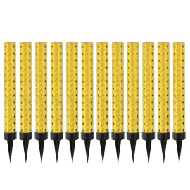 Skimrande Isfacklor Guld 12-pack