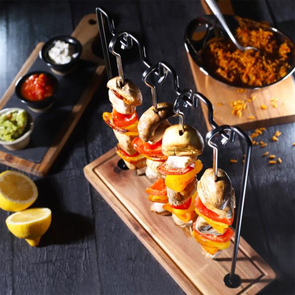 Grillspett med Hållare 4-pack