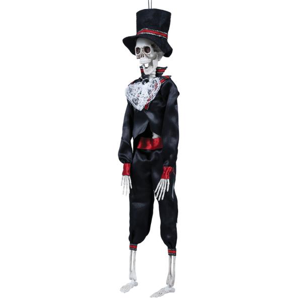 Hängande Skelett med Dräkt & Hatt