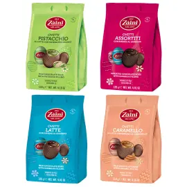 Choklad&auml;gg Pistage/Saltkaramell/Gianduja 118-125 g