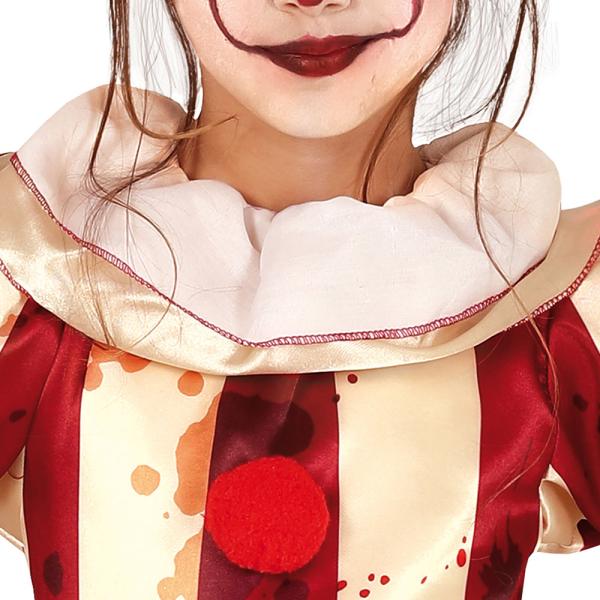 Randig Clown Maskeraddräkt Flicka