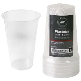 &Ouml;lglas Plast 50 cl 6-pack