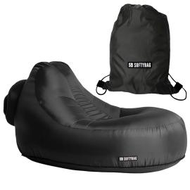 Softybag F&aring;t&ouml;lj Midnattssvart 135 x 88 x 70 cm