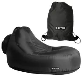 Softybag F&aring;t&ouml;lj Midnattssvart 135 x 88 x 70 cm