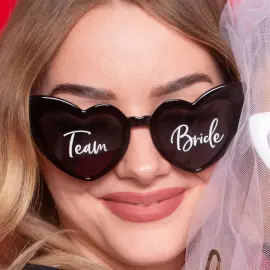 Team Bride Hj&auml;rtformade Glas&ouml;gon