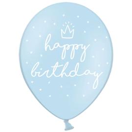 Födelsedagsballonger Happy Birthday Blå