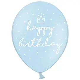 Födelsedagsballonger Happy Birthday Blå