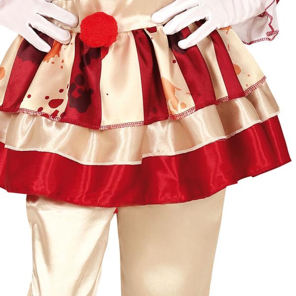 Randig Clown Maskeraddräkt Flicka