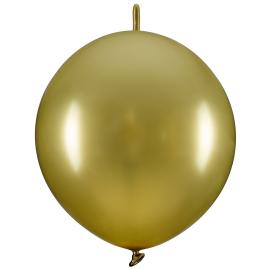 Länkande Latexballonger Guld 20-pack
