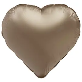 Folieballong Hjärta Satin Starlight Gold