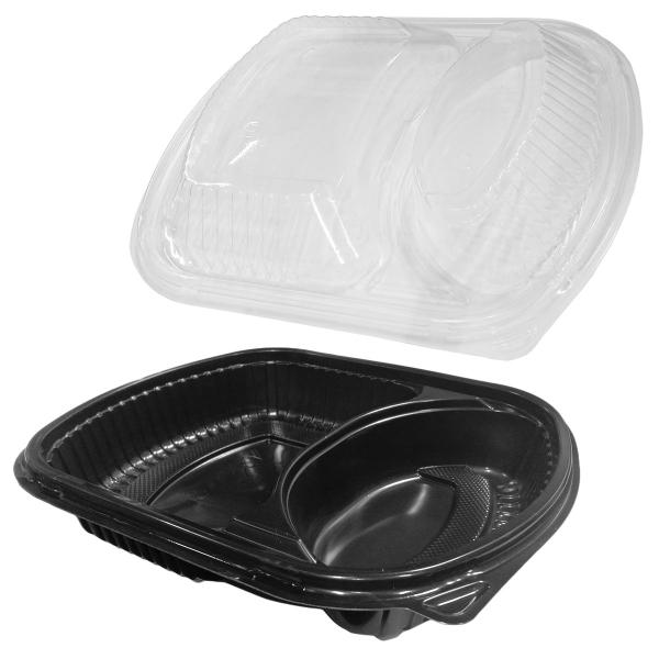 Engångslåda med Lock & 2 Fack 50-pack