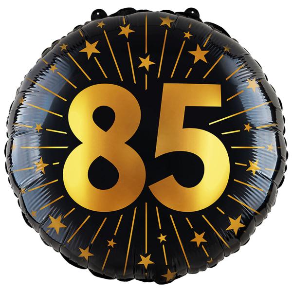 Folieballong med Stjärnor & Siffran 85