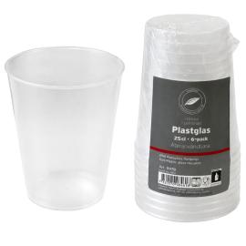 Plastglas 25 cl 6-pack