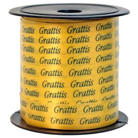 Presentsn&ouml;re Grattis Guld 50 m