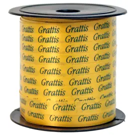 Presentsn&ouml;re Grattis Guld 50 m