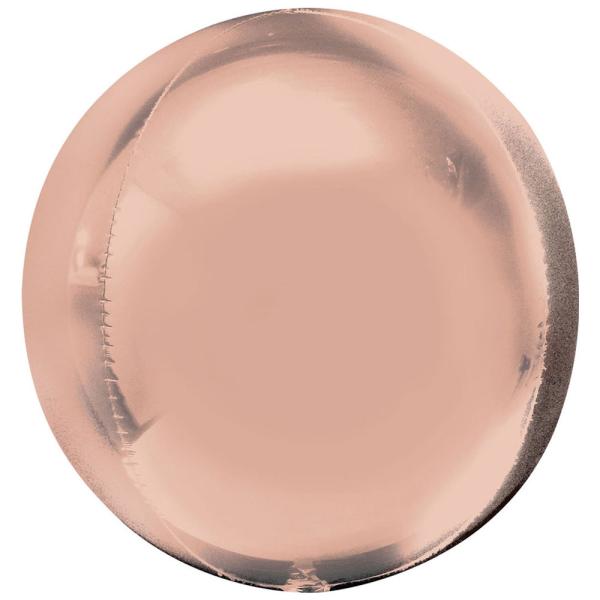 Folieballong Orbz Roséguld