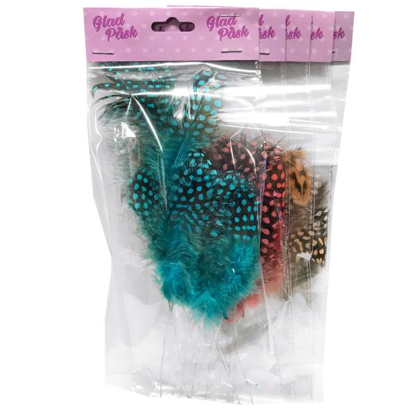 Påskfjädrar Prickiga 25-pack