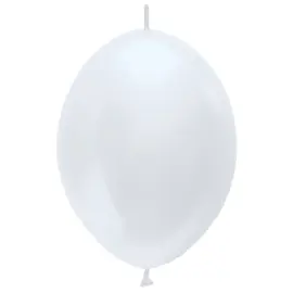 Länkande Latexballonger Pärlvit