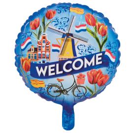 Folieballong Welcome Nederl&auml;nderna 46 cm