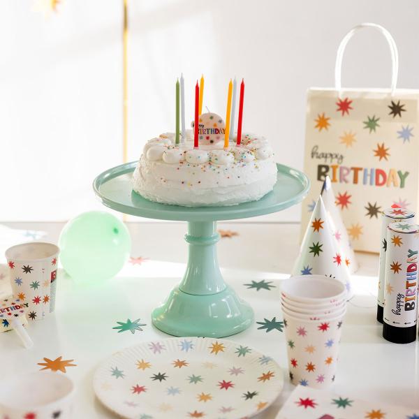Happy Birthday Tårtljus Stjärnor 11-pack