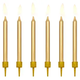 Tårtljus Guld Metallic